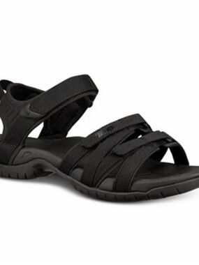 Teva Black Hook-and-Loop Sport Sandals